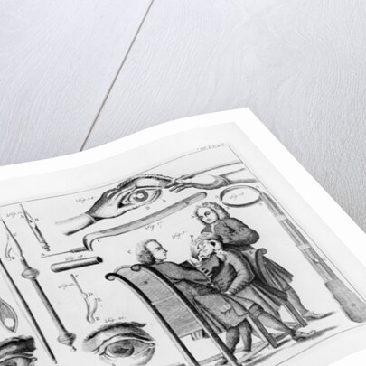 Medical instruments for eye surgery by English School