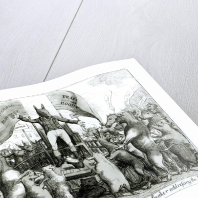 The Smithfield Parliament: Universal Suffrage by George Cruikshank