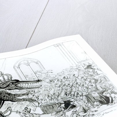 The Corsican Crocodile dissolving the Council of Frogs, 9th November 1799 by English School