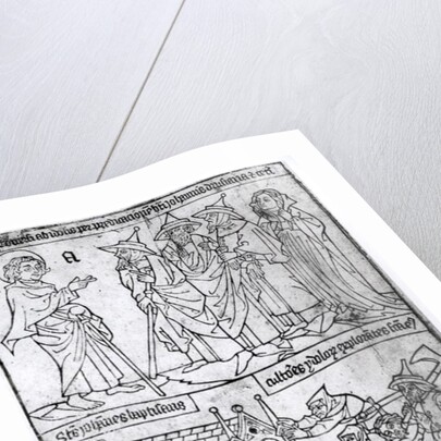 St. John the Evangelist Baptising Drusiana by English School