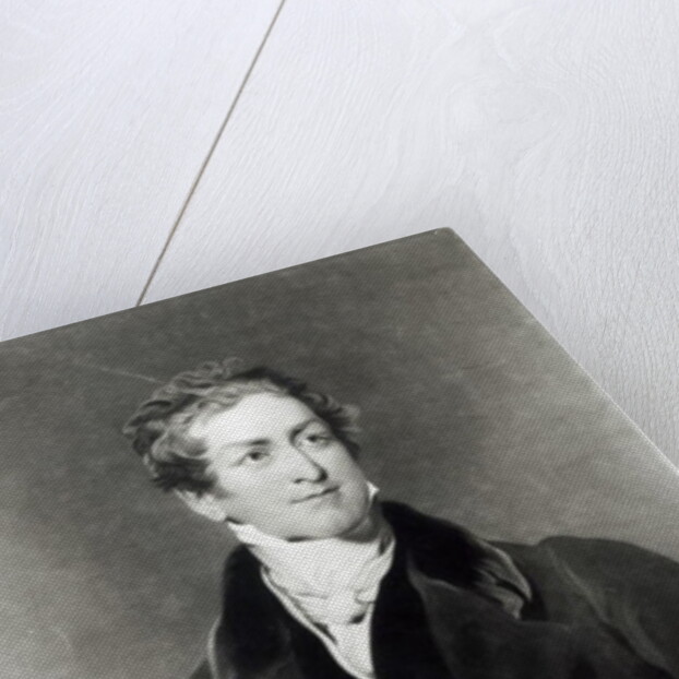 Portrait of Sir Robert Peel engraved by C. Turner by Thomas (after) Lawrence