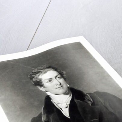 Portrait of Sir Robert Peel engraved by C. Turner by Thomas (after) Lawrence