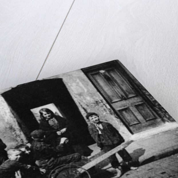 Children in a London slum by English Photographer