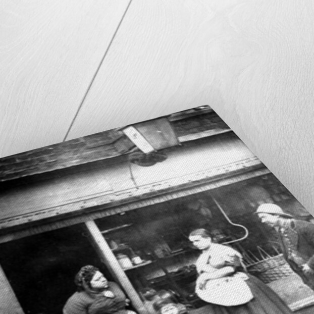 Street scene in Victorian London by English Photographer