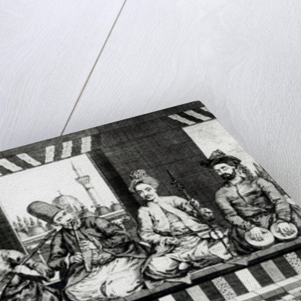 A Group of Oriental Musicians by English School