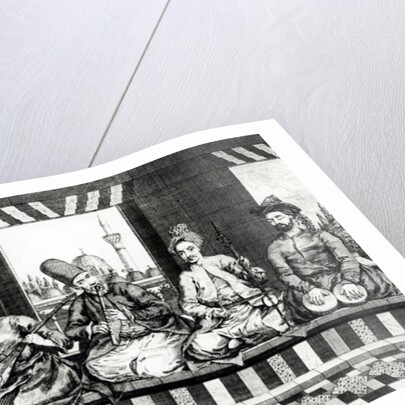 A Group of Oriental Musicians by English School