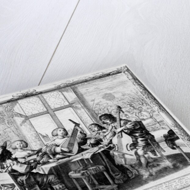 The Music Ensemble with a Lute by Abraham Bosse