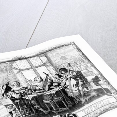 The Music Ensemble with a Lute by Abraham Bosse
