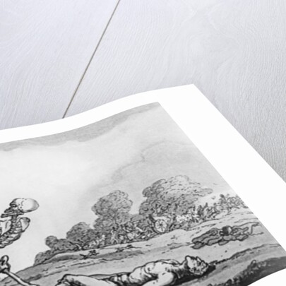 How vain are all your triumphs past, 1814 by Thomas Rowlandson