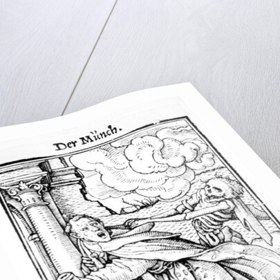 Death and the Mendicant Friar by Hans (after) Holbein the Younger