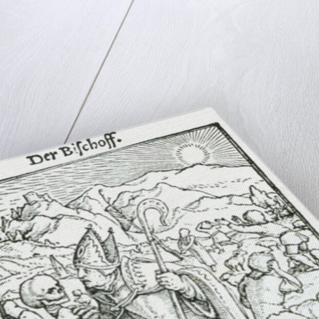 Death and the Bishop by Hans Holbein the Younger