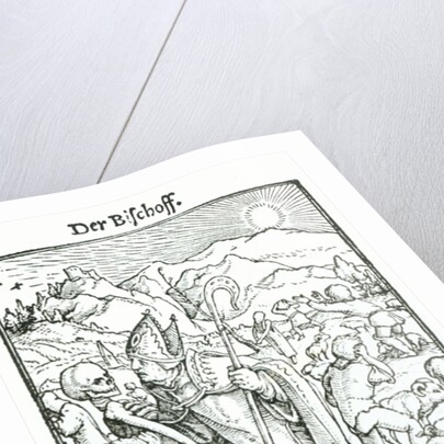 Death and the Bishop by Hans Holbein the Younger