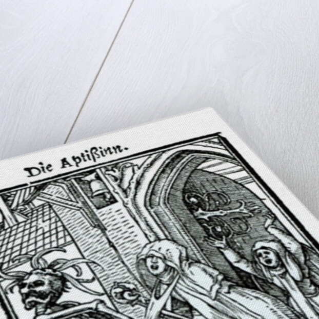 Death and the Abbotess by Hans Holbein the Younger