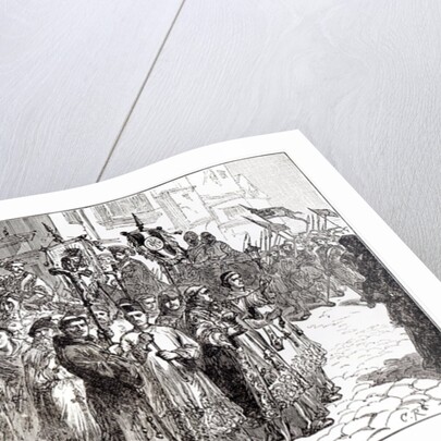 The Pilgrimage of Grace in 1536 by English School