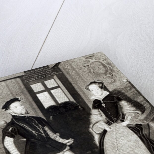 Portrait of Philip II of Spain and Queen Mary I engraved by Joseph Brown, 1812 by George Perfect Harding