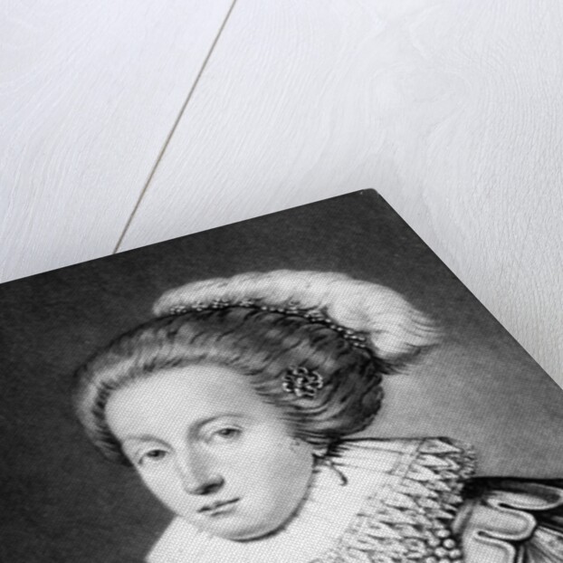 Elizabeth Stuart, Queen of Bohemia illustration from 'Portraits of Characters Illustrious in British History' by English School