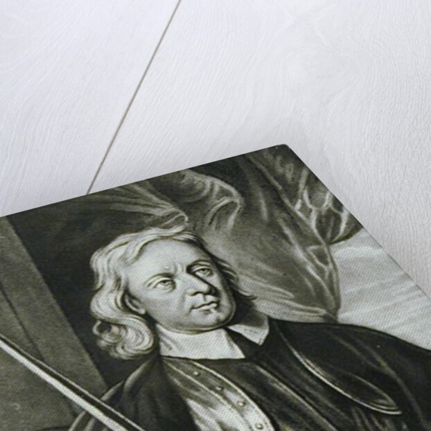 Oliver Cromwell illustration from 'Portraits of Characters Illustrious in British History' by English School