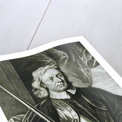 Oliver Cromwell illustration from 'Portraits of Characters Illustrious in British History' by English School