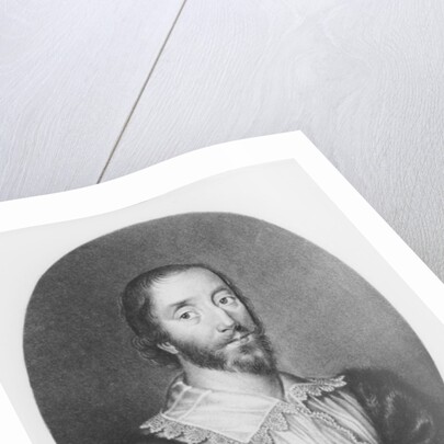 Sir Dudley Digges illustration from 'Portraits of Characters Illustrious in British History' by C. Harding