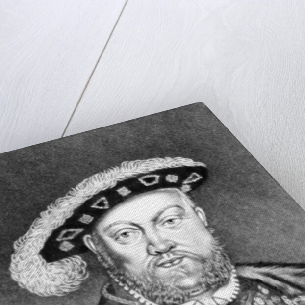King Henry VIII illustration from 'Portraits of Characters Illustrious in British History' by English School