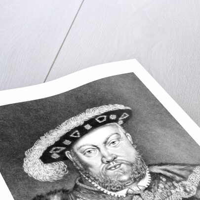 King Henry VIII illustration from 'Portraits of Characters Illustrious in British History' by English School