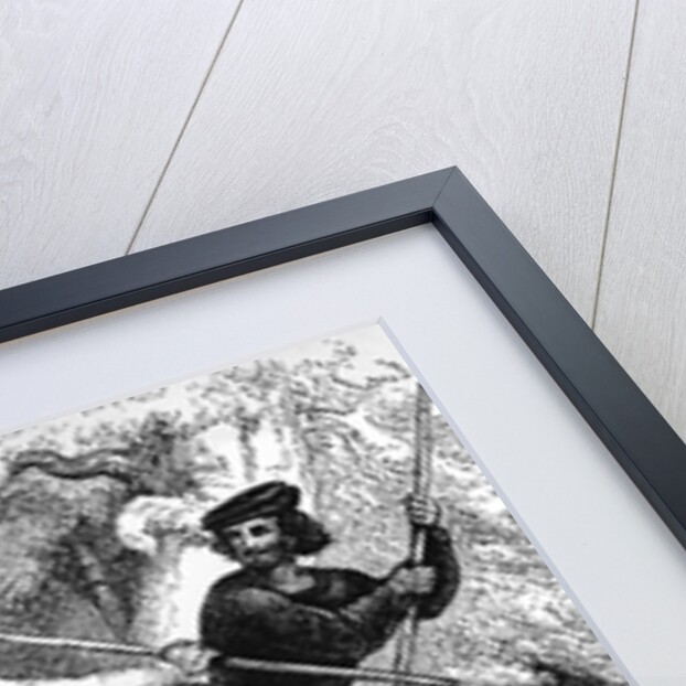 Robin Hood and the Tanner with Quarter-staffs by English School