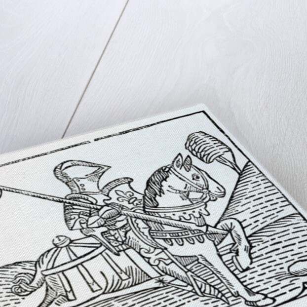 A Knight, from Caxton's 'Game of the Chess' by English School