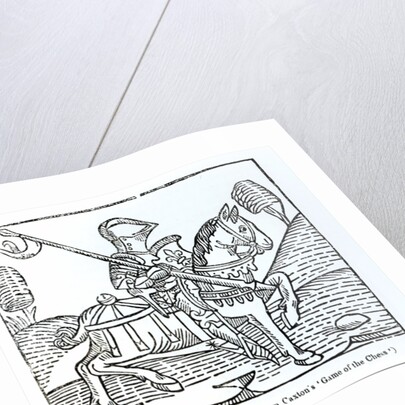 A Knight, from Caxton's 'Game of the Chess' by English School