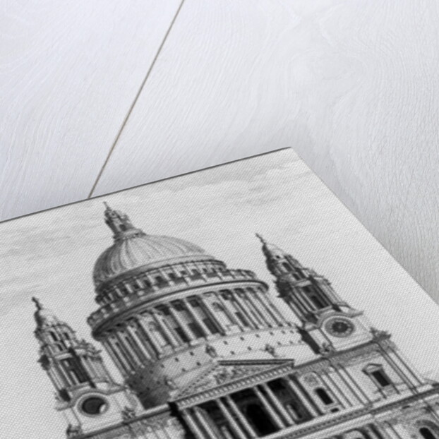 The West Prospect of St. Paul's Cathedral by English School