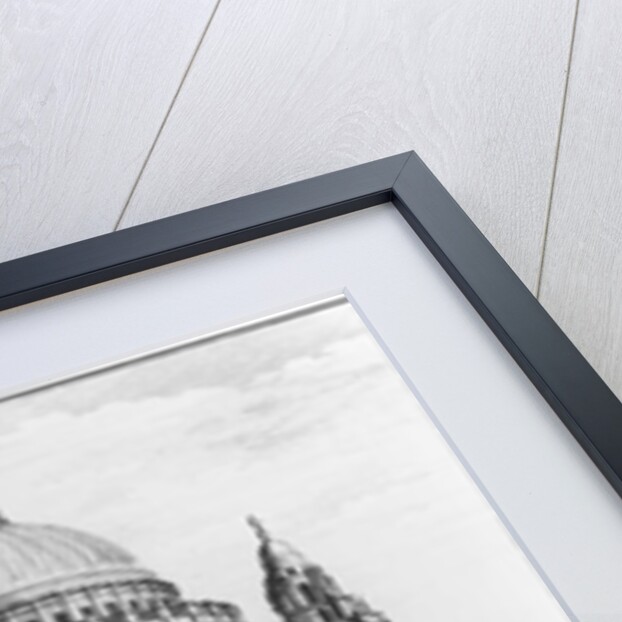 The West Prospect of St. Paul's Cathedral by English School