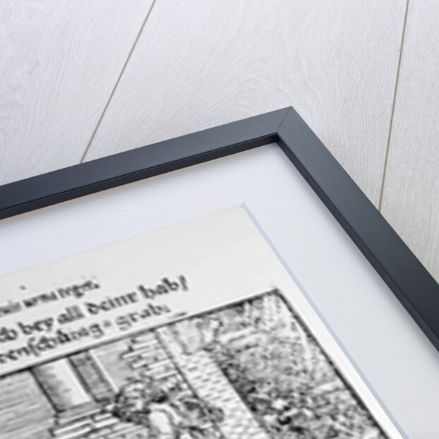 Stonemasons at work by German School