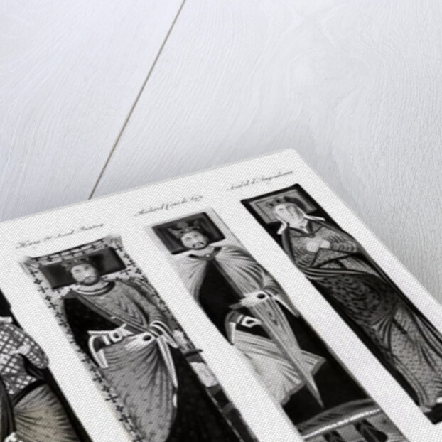 Effigies of Henry II Eleanor of Aquitaine Richard Coeur de Lion and Isabel d'Angoulesme by English School