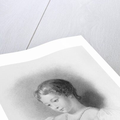 Portrait of Augusta Ada Byron engraved by W. H. Mote by Frank (after) Stone