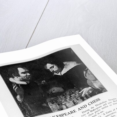 William Shakespeare and Ben Jonson Engaged in a Game of Chess by Karel van Mander