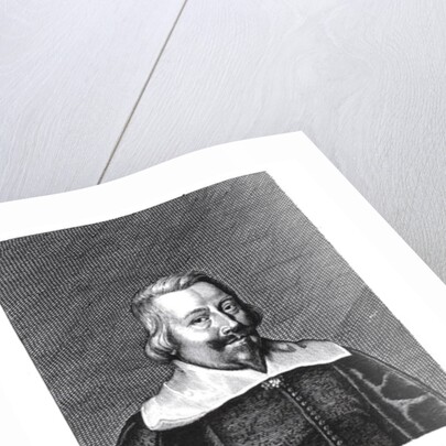 Portrait of John Pym engraved by George Glover by Edward Bower