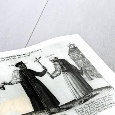 Soundhead, Rattlehead, Roundhead, 1642 by English School