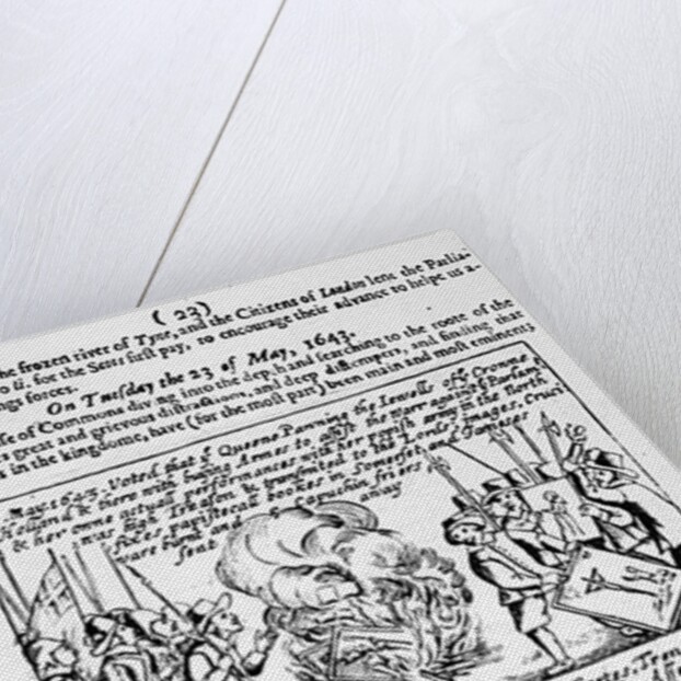 Chronicle of significant events during the English Civil War, 1646 by English School