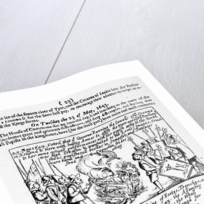 Chronicle of significant events during the English Civil War, 1646 by English School