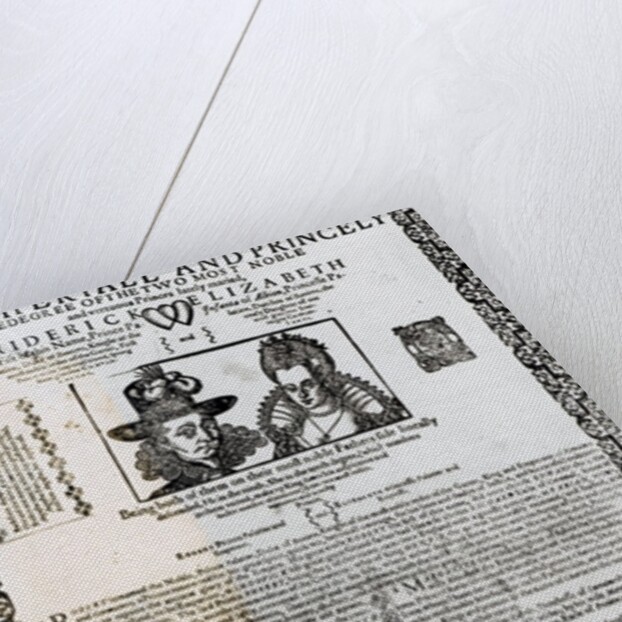 Declaration of the marriage of Frederick V and Elizabeth of Bohemia by English School