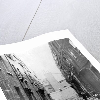 London Slums, 1899 by English School