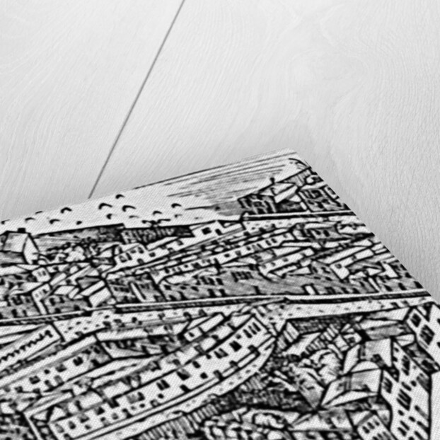 Grande Pianta Prospettica - Venice, detail of the ghetto, c.1500 by Jacopo de' Barbari