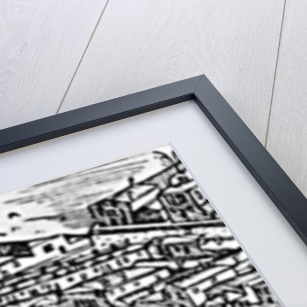 Grande Pianta Prospettica - Venice, detail of the ghetto, c.1500 by Jacopo de' Barbari