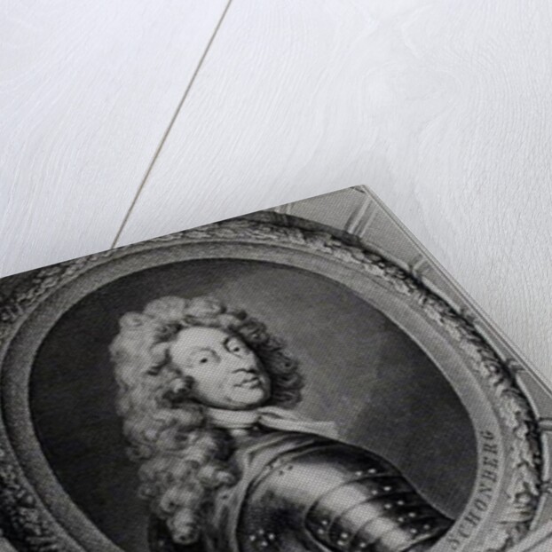 Frederick, Duke of Schomberg engraved by Jacobus Houbraken by Godfrey Kneller