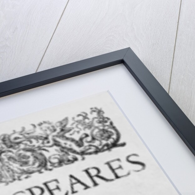 Title-page of Shakespeare's Sonnets, 1609 by English School