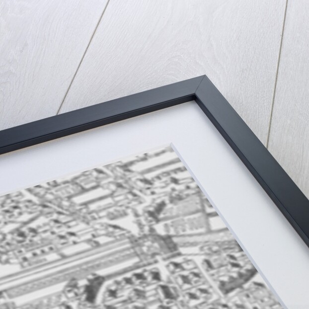 Detail of London Wall East of Smithfield from Civitas Londinium by Ralph Agas