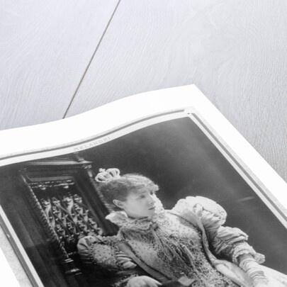 Sarah Bernhardt in the role of Marie de Neubourg in 'Ruy Blas' by Victor Hugo by A. Melandri