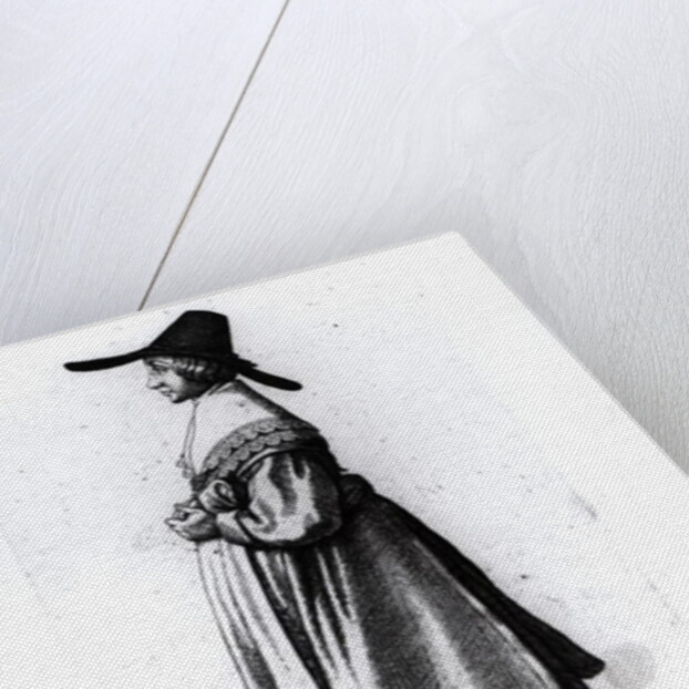 Merchant's Wife, 1640 by Wenceslaus Hollar