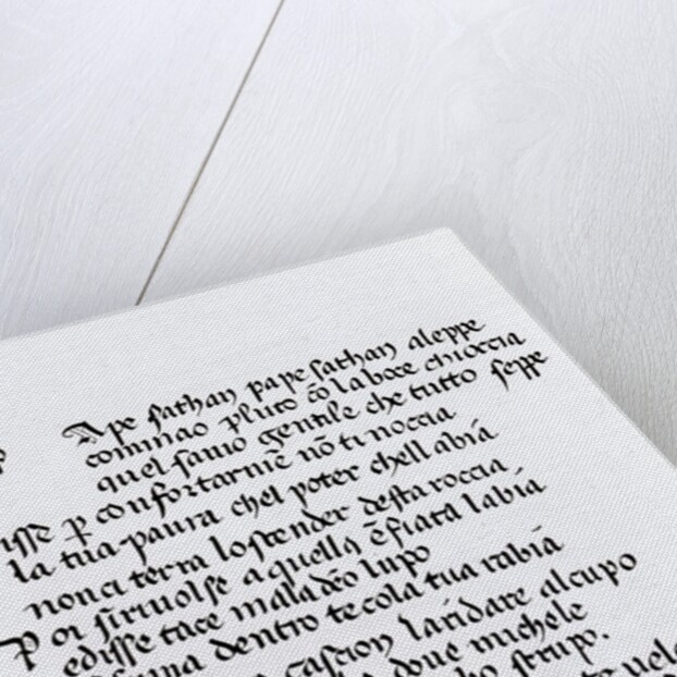 Fragment of Dante's 'Divina Commedia' by Italian School