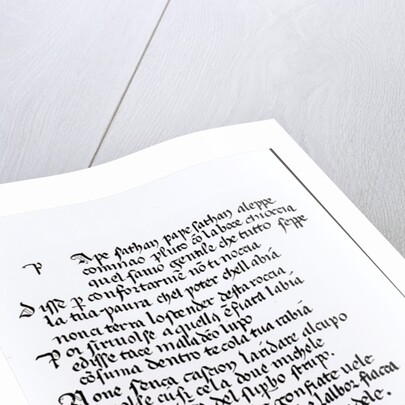 Fragment of Dante's 'Divina Commedia' by Italian School