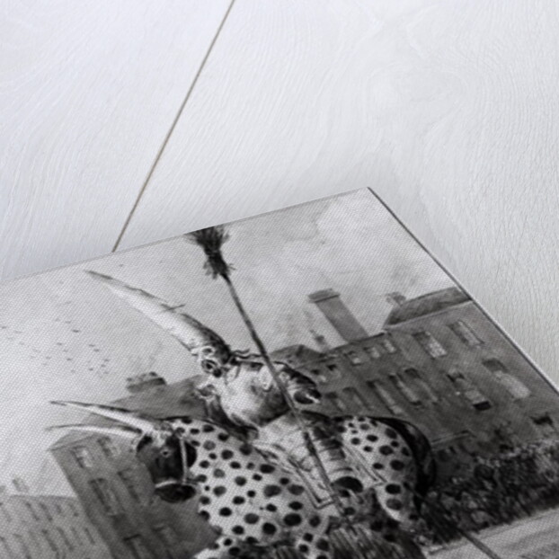 The Statue in Leicester Square, on Wednesday Morning 17th October 1866 by Ernest Henry Griset